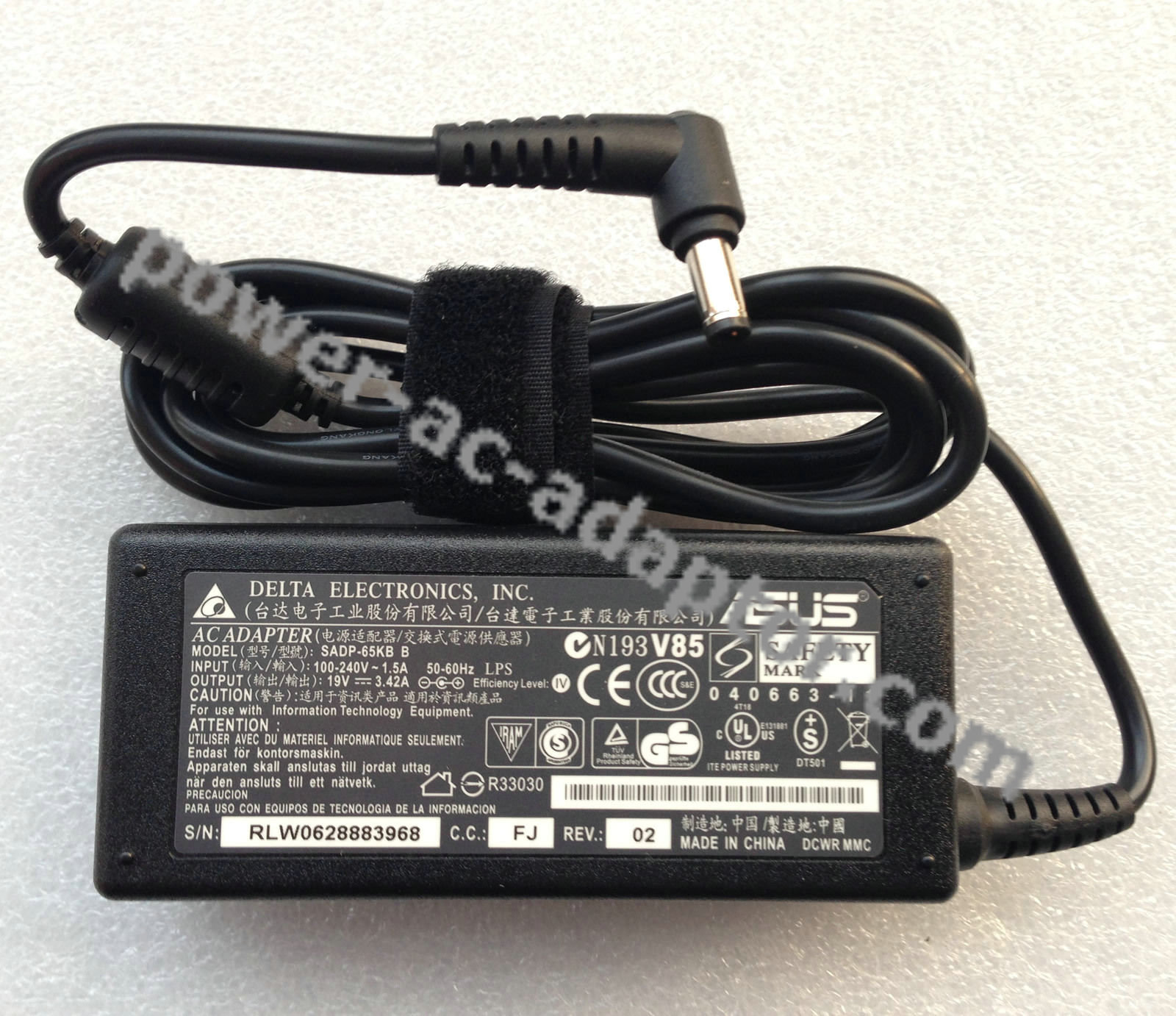 19V 65W AC/DC Adapter for Acer ICONIA W700-6602/i5-3317U