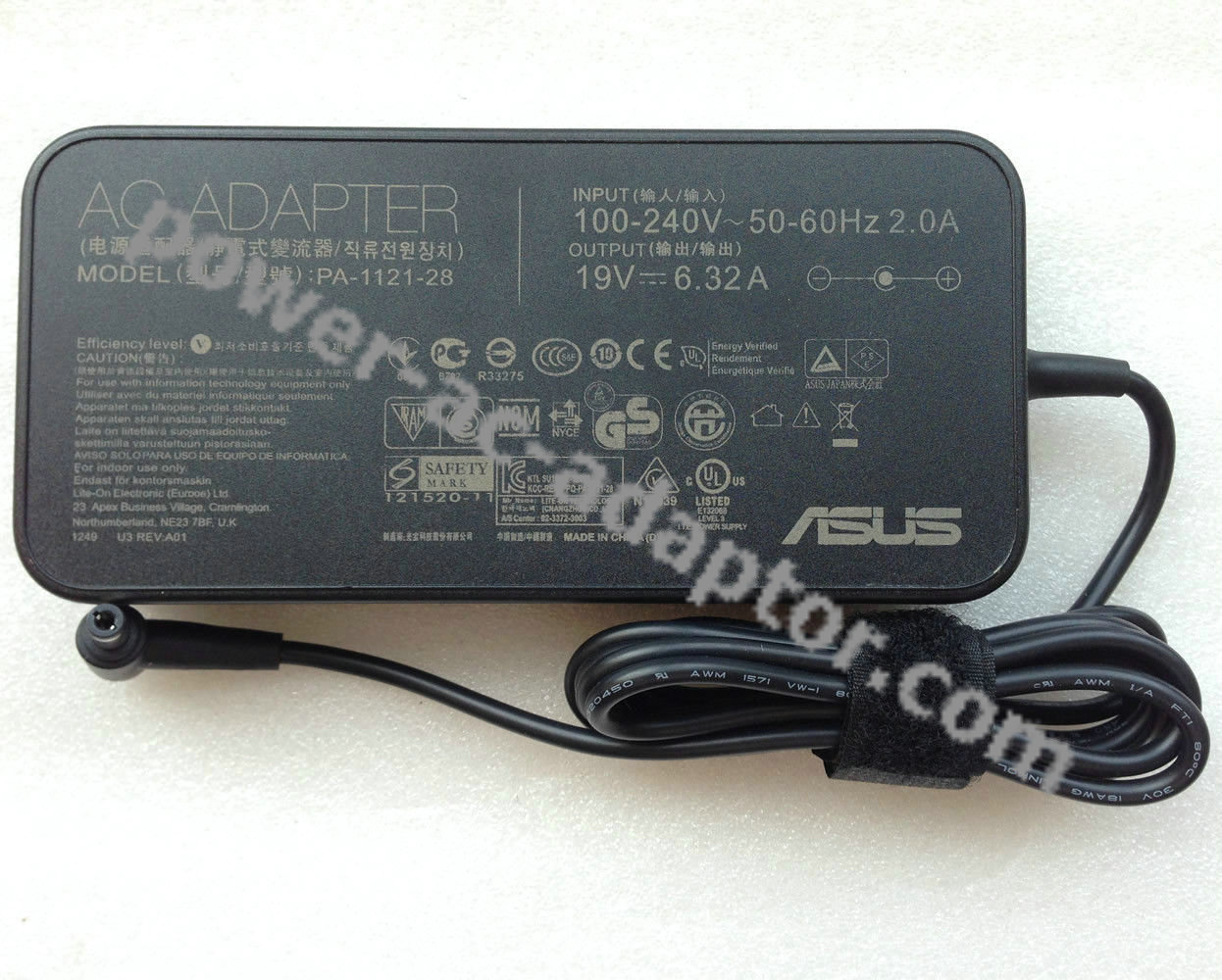 Original 19V 6.32A Asus A2 A2000 A2000C A2000D AC power Adapter - Click Image to Close