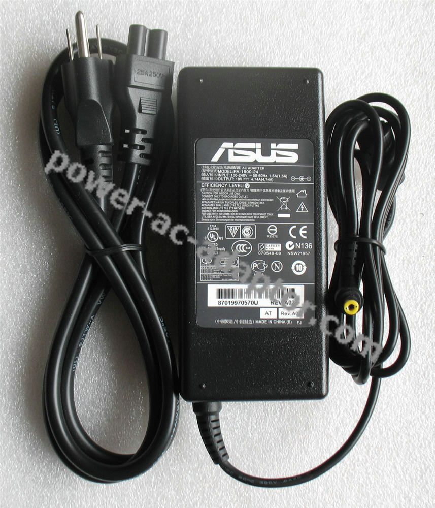 19V 4.74A Genuine Asus X80 X80Le X80N X80Z AC Adapter Charger