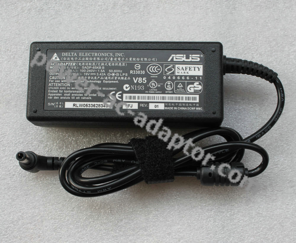 Asus F9 F6 F6E F9E F9F F9J 65W 19V 3.42A N193 AC/DC Adapter - Click Image to Close