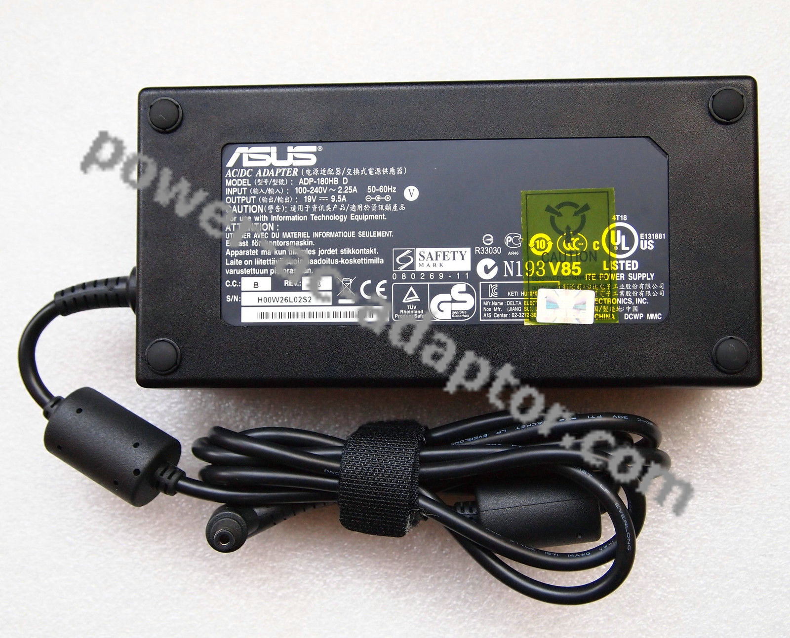 Original 180W ASUS G75VW-AS71 G75VW-T1019V G75VX-CV04 AC Adapter