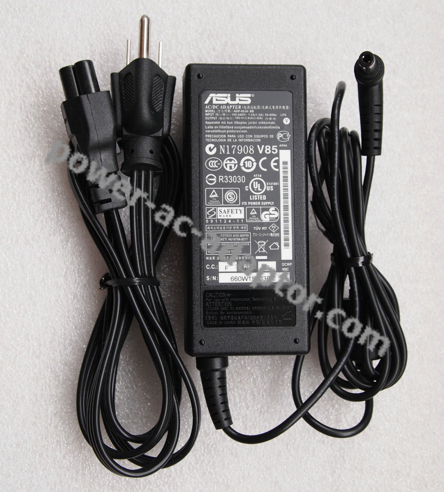 ASUS 65W 19V 3.42A AC Adapter for ASUS K55A-BBL4 Notebook