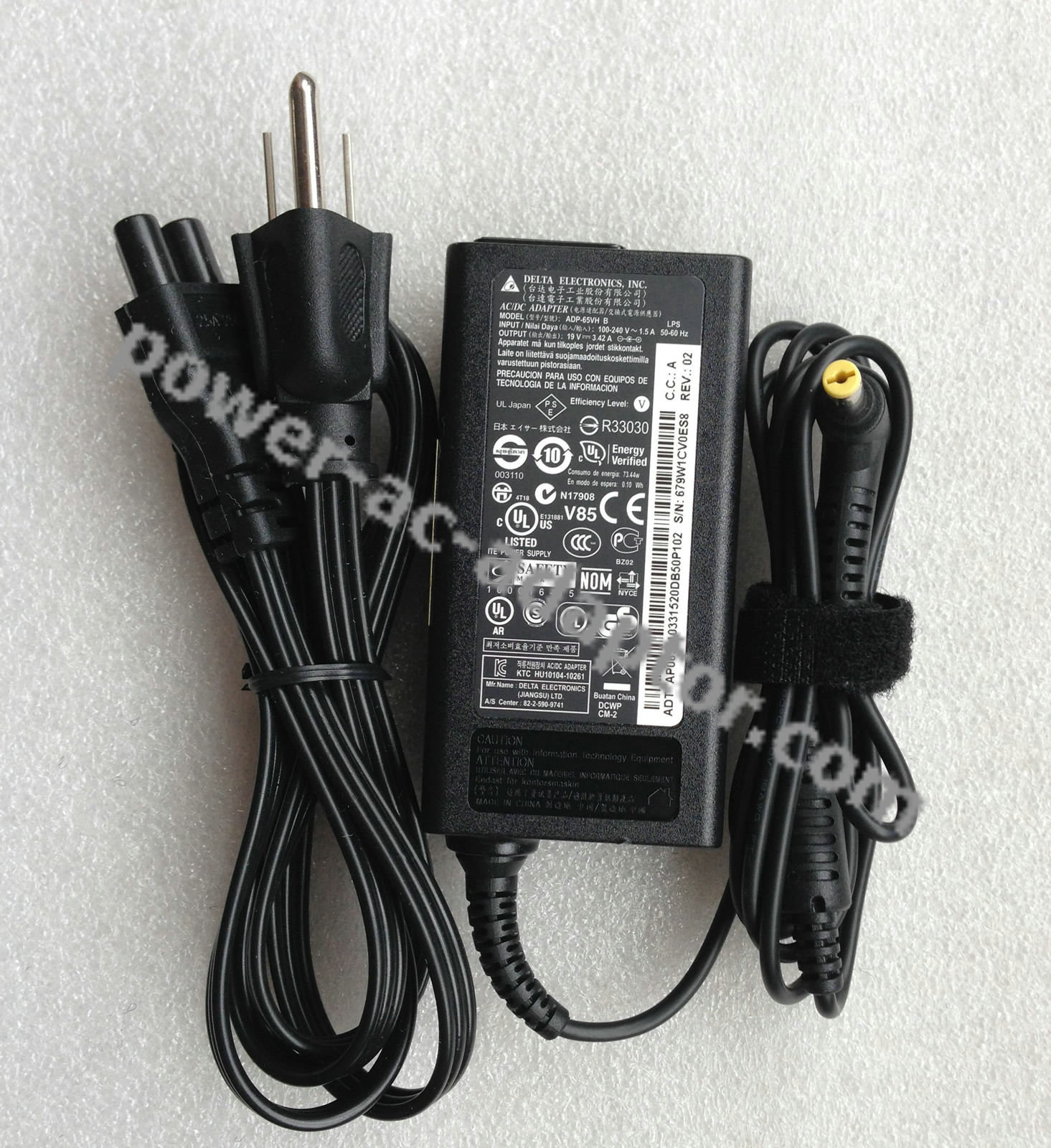 Delta Acer ADP-65VH B Aspire M5-481T-6417 AC Power Adapter