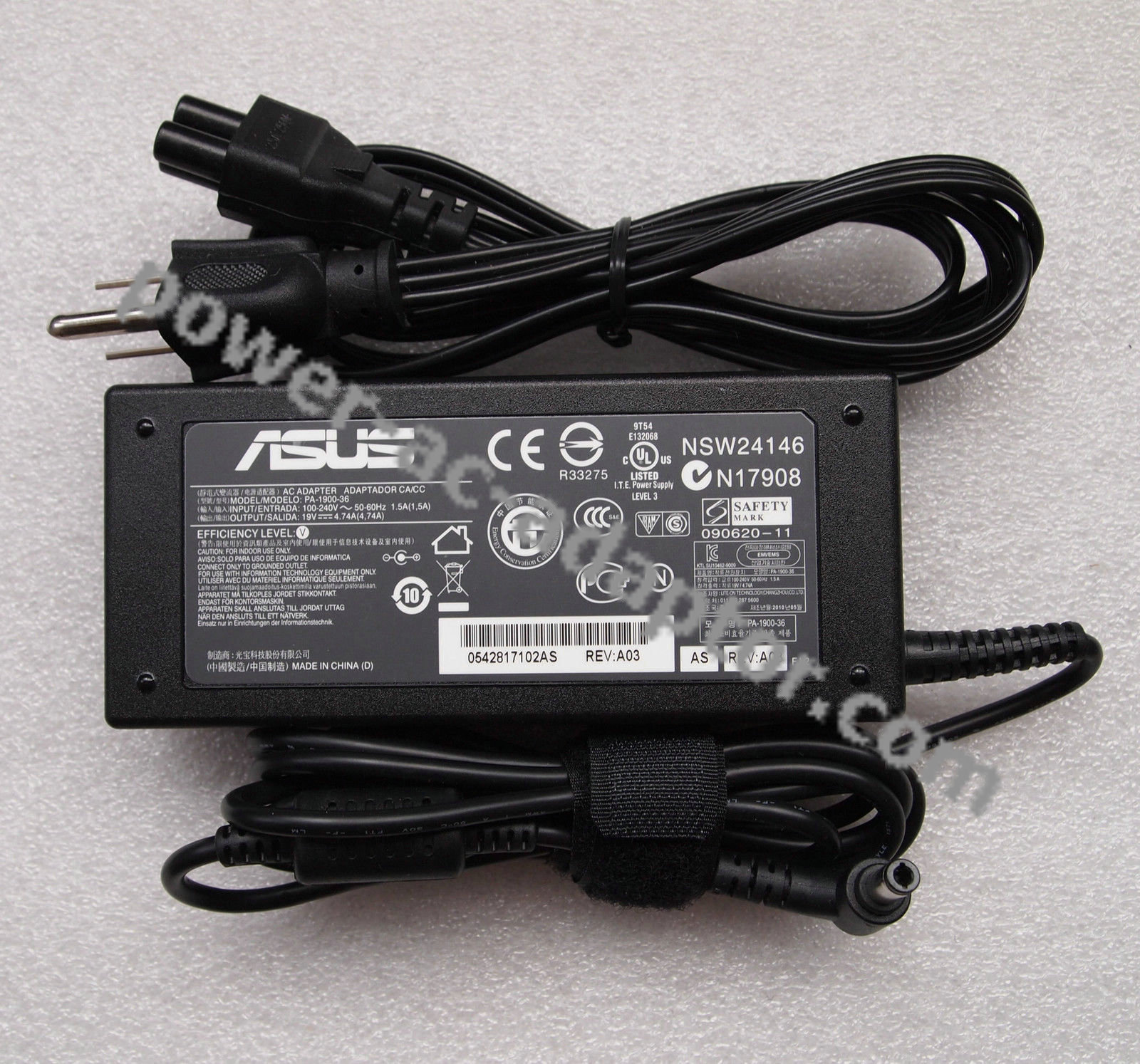 19V 4.74A Genuine Asus PA-1900-36 ADP-65DB REV B AC Adapter