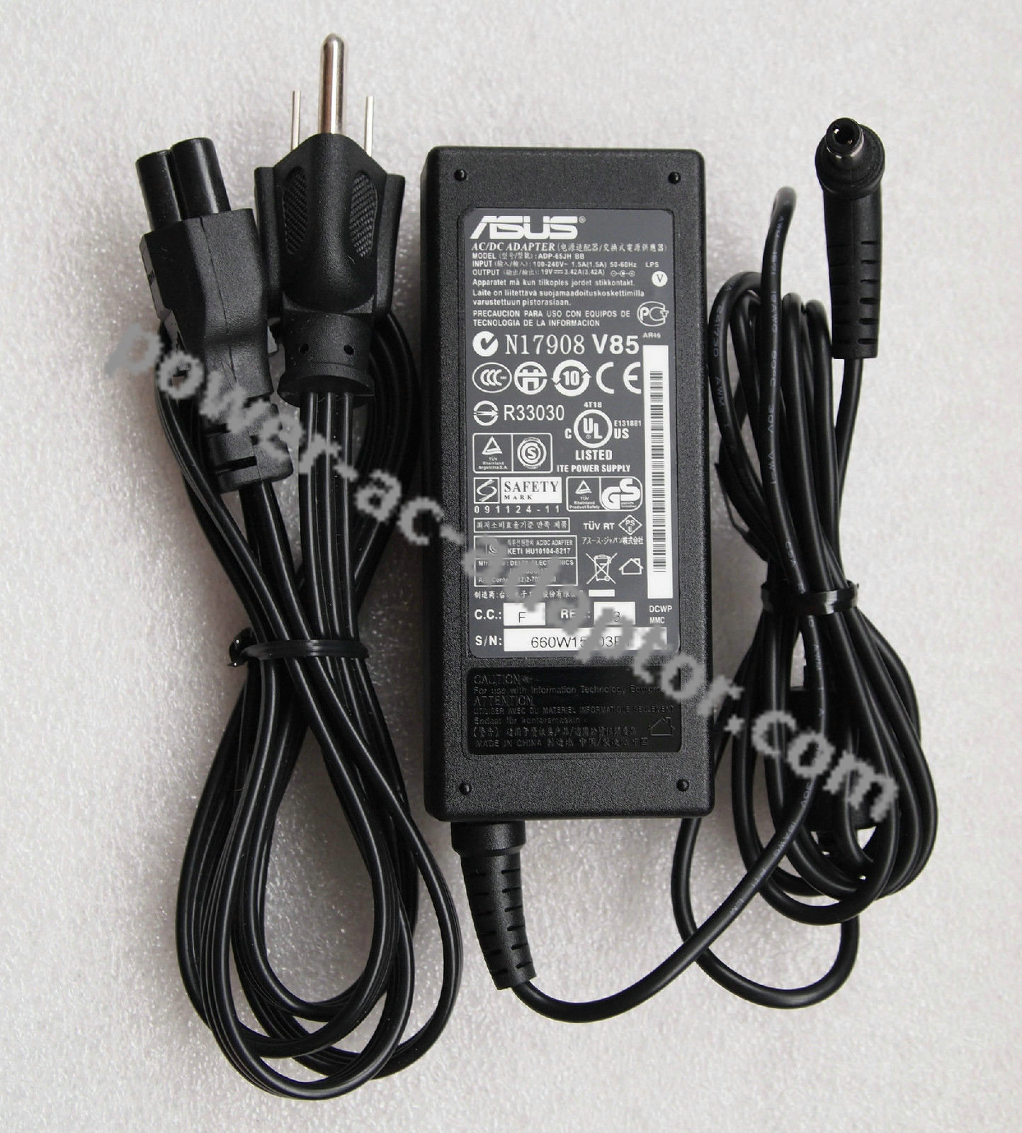 Genuine OEM ASUS 65W Cord/Charge X401A-WX074V AC Adapter