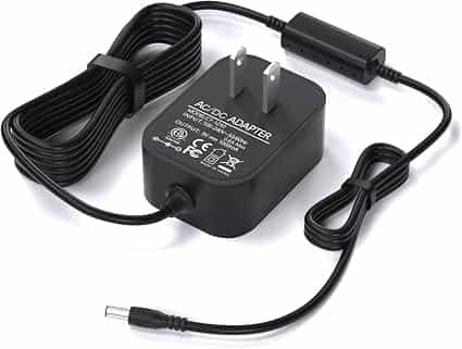 9V DC Power Adapter Compatible with CasioTone Casio Keyboard Piano AD-5 WK-110 WK-200 LK-43 LK-100 CTK-2100 CT