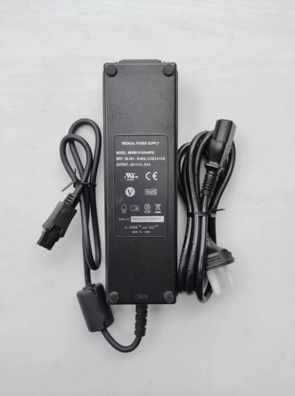 *Brand NEW* AC100-240V 50/60Hz MEDICAL 24V 5A AC DC ADAPTHE MENB1121A2449F02 POWER Supply