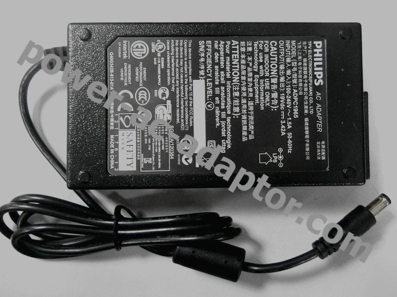 Original Philips ADS-65LSI-19-1 19V 3.42A AC Adapter Charger