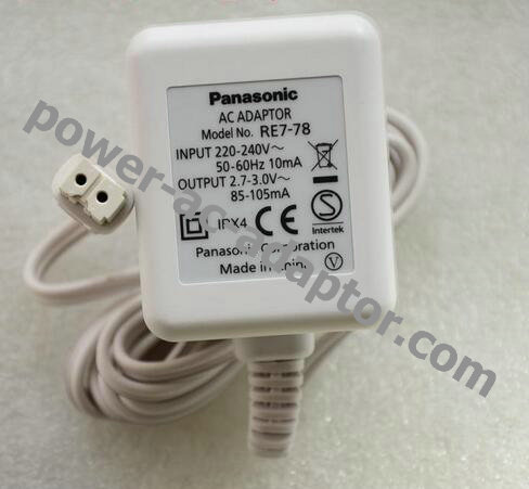 NEW Panasonic RE7-78 ES-RT25 ES-RW35 AC Adapter White - Click Image to Close