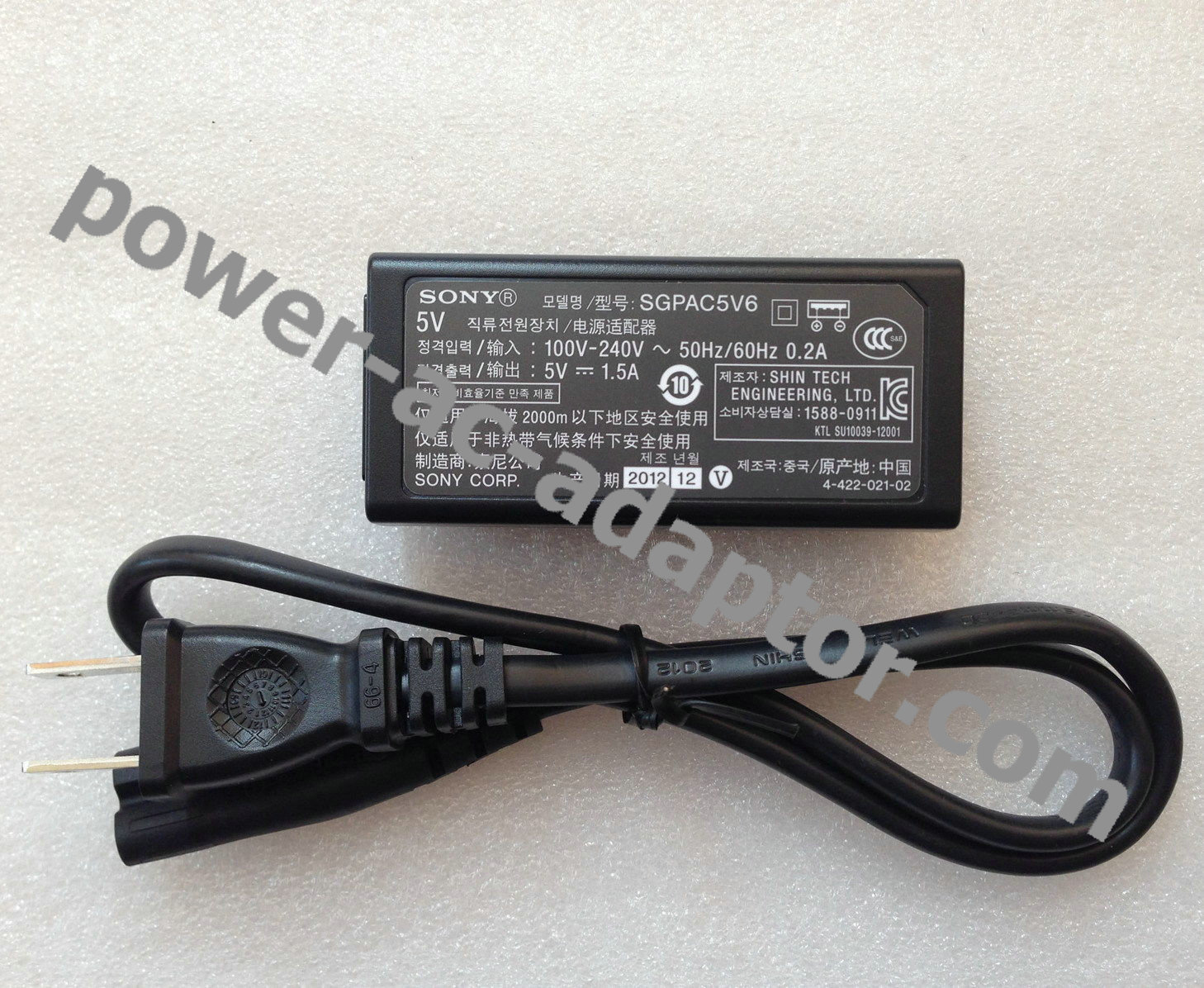 5V 1.5A Sony SGPT122US/S SGPT123US/S SGPAC5V6 AC Power Adapter