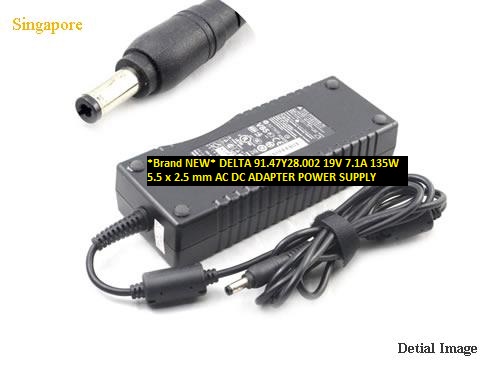 *Brand NEW* AC DC ADAPTER 135W DELTA 19V 7.1A 91.47Y28.002 5.5 x 2.5 mm POWER SUPPLY