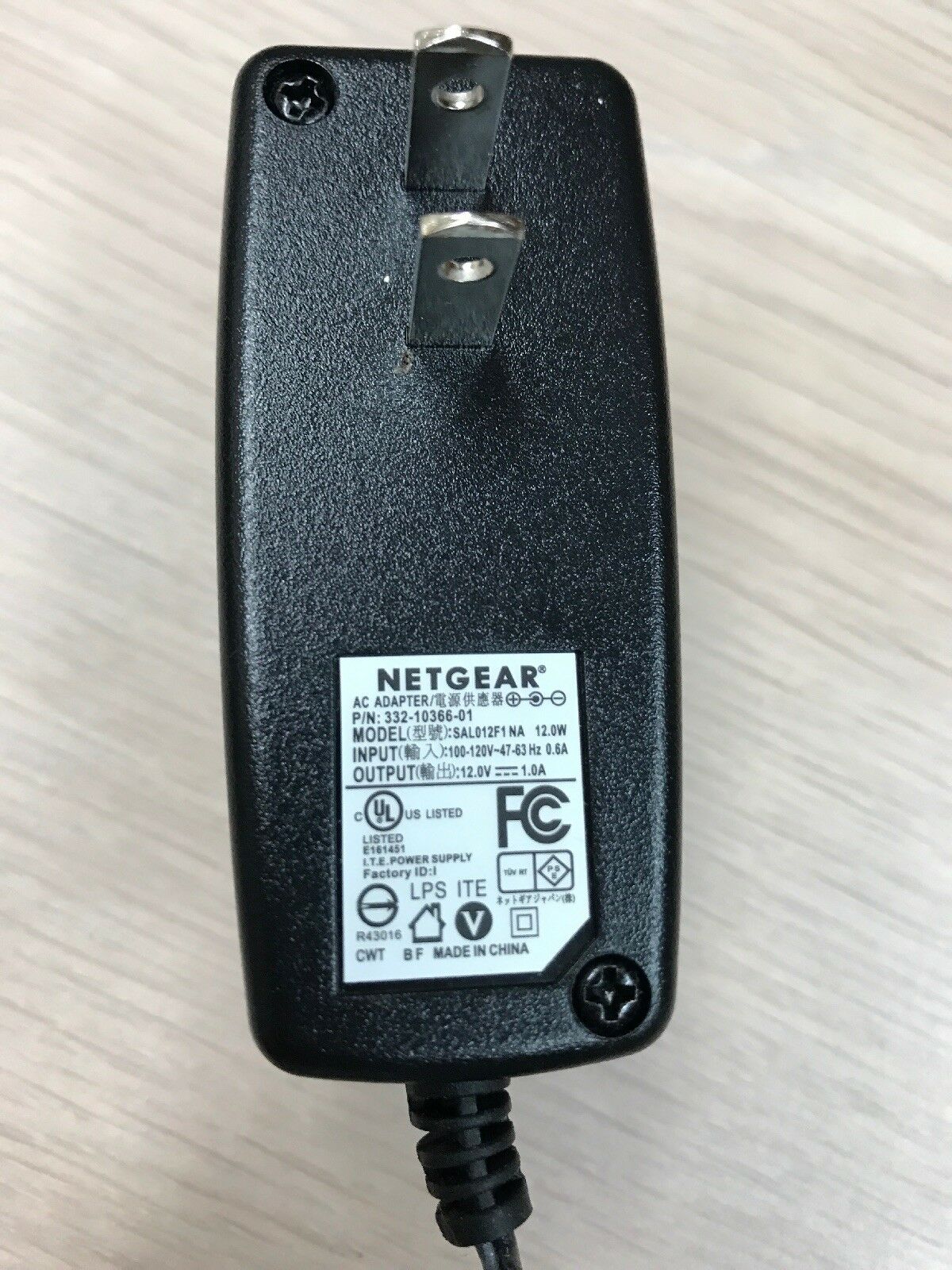 *Brand NEW* Netgear SAL012F1-NA 12V 1.0A AC Adapter Power Supply