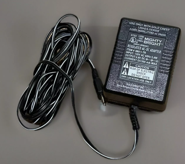 *Brand NEW*Mighty Bright Regulated DC 4.8V 300mA AC Adapter Model# 38011-TR Power Supply