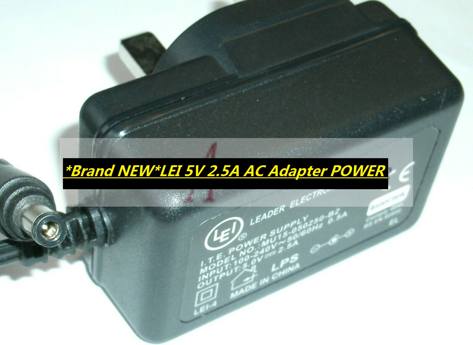 *Brand NEW*LEI MU15-050250-B2 5V 2.5A AC Adapter POWER SUPPLY