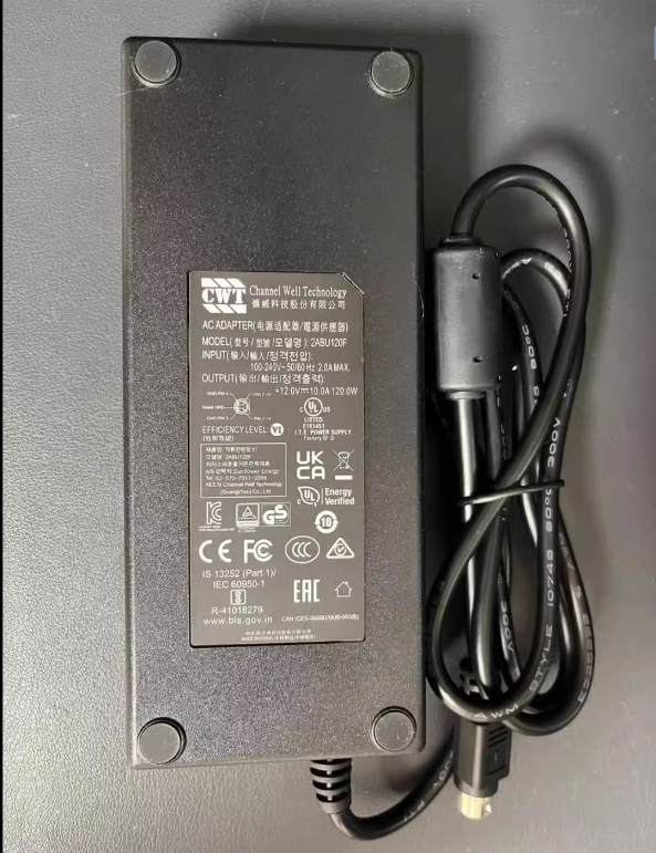 *Brand NEW* AC100-240V 50/60Hz CWT 4 pin 12V 10A 120W AC DC ADAPTHE 2ABU120F POWER Supply