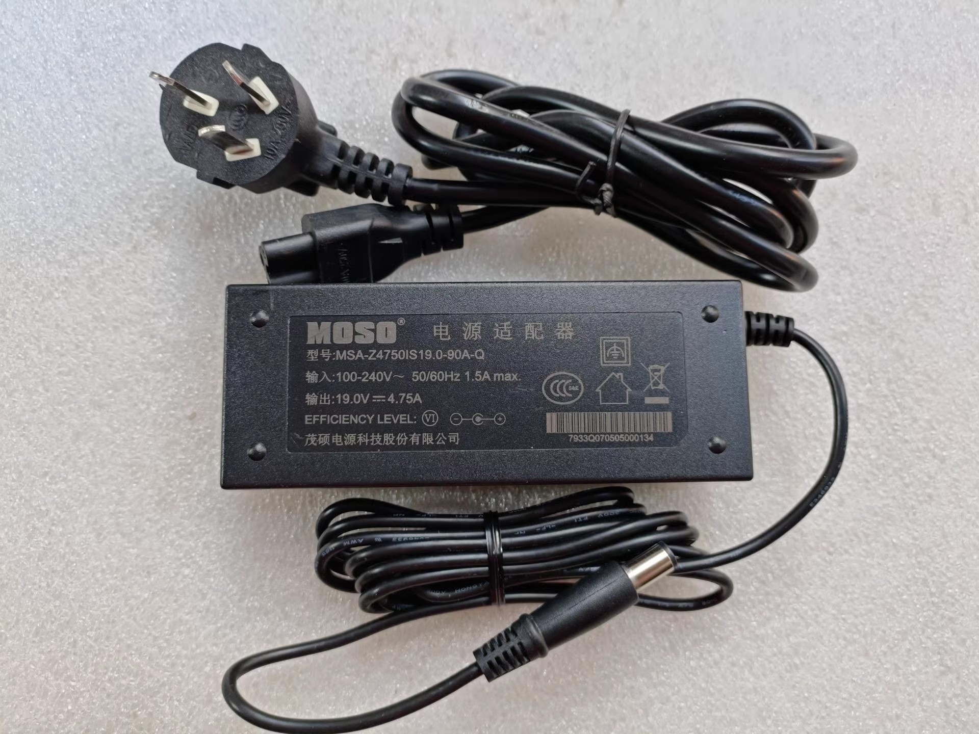 *Brand NEW* 19V 4.75A AC DC ADAPTHE MOSO MSA-Z4750IS19.0-90A-Q POWER Supply