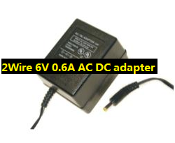 NEW 2Wire 128F 6V 0.6A AC DC Power Charger Adapter SUPPLY! - Click Image to Close