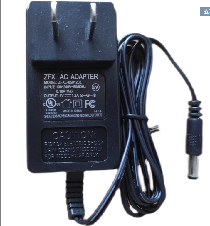 *Brand NEW*ZFX 5V 1.2A AC DC ADAPTHE ZFXL-050120Z POWER Supply