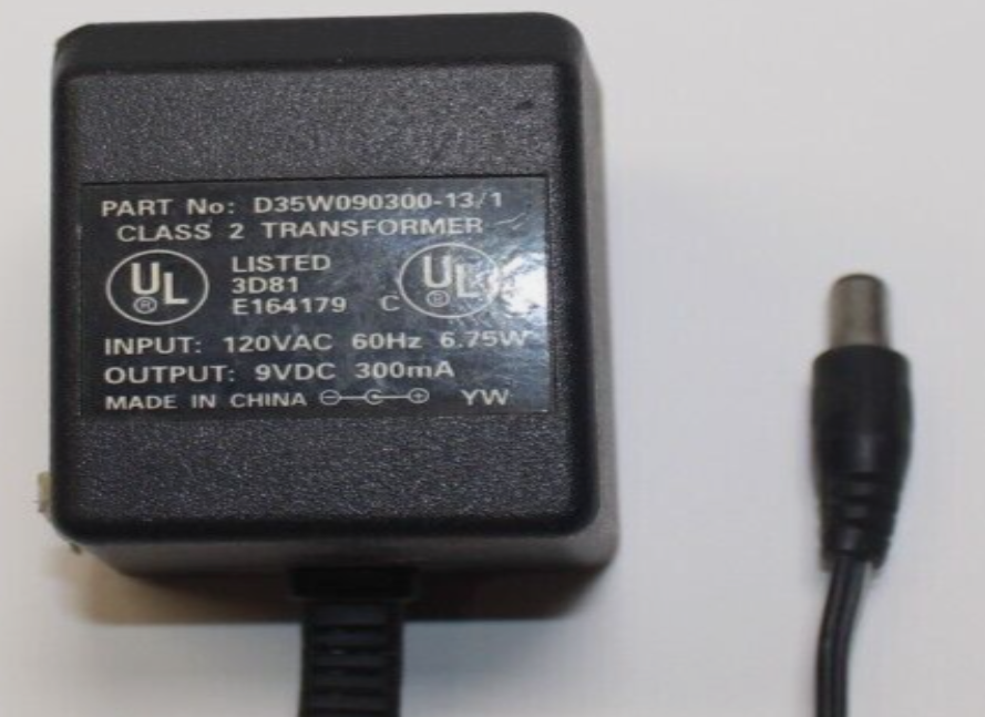 *Brand NEW*Class 2 Transformer 9VDC 300mA AC Adapter D35W090300-13/1 Power Supply