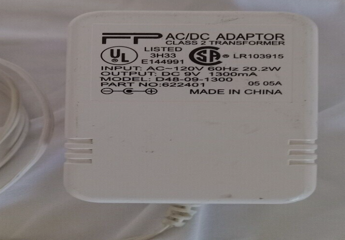 *Brand NEW*FP 9V 1300Ma AC/DC Adapter Model D48-09-1300 Class 2 Transformer Power Supply