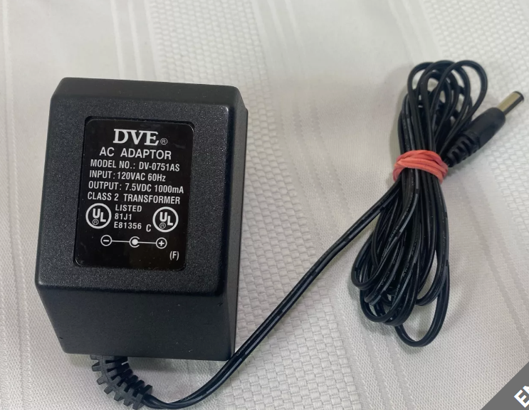 *Brand NEW*Genuine DVE 7.5V 1A AC Adapter DV-0751AS Charger Class 2 Transformer Power Supply