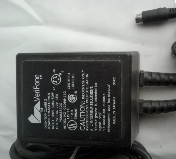 *Brand NEW*22V 1.5A AC Adapter VeriFone Desk-Top Power Transformer 02099-11G CLASS 2 Power Supply