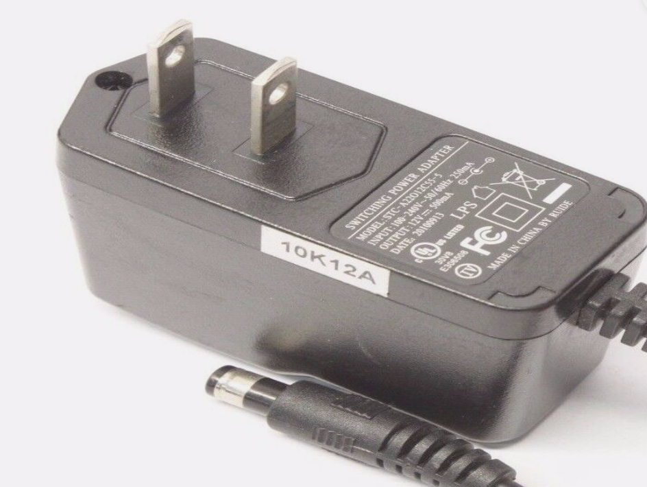 *Brand NEW*STC-A22O12C55-5 Output 12V 500mA 0.5A AC DC Adapter Charger Power Supply