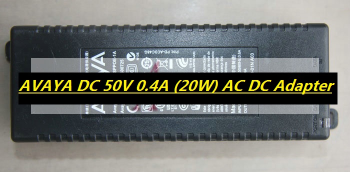*Brand NEW* AVAYA DC 50V 0.4A (20W) FOR SPPOE-1A AC DC Adapter POWER SUPPLY