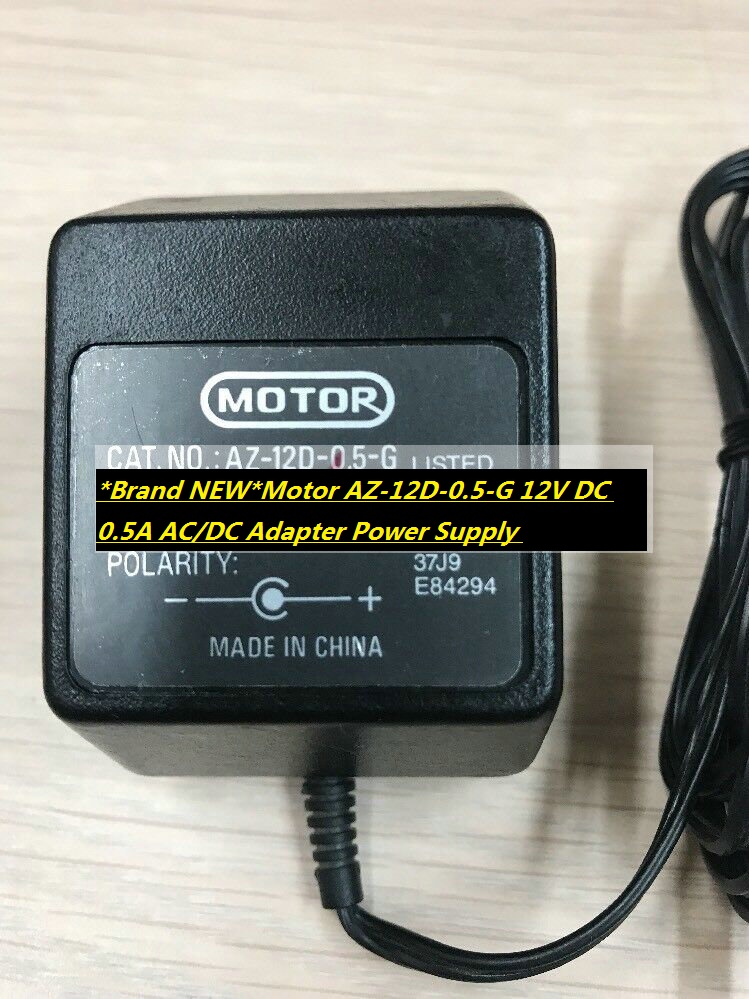 *Brand NEW*Motor AZ-12D-0.5-G 12V DC 0.5A AC/DC Adapter Power Supply