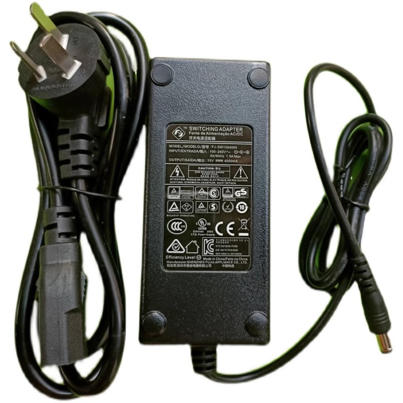 *Brand NEW*5.5MM*2.1MM FJ-SW1504000 LED FJ AC100-240V 50/60Hz 15V 4000MA AC DC ADAPTHE POWER Supply