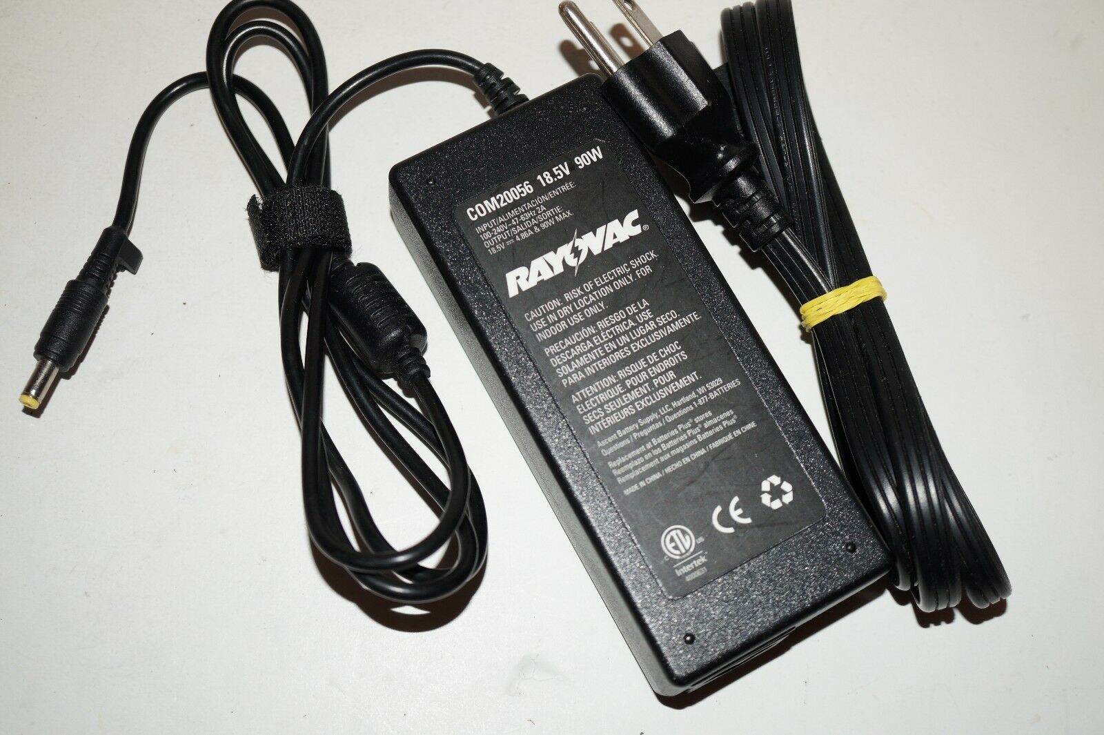 *100% Brand NEW* Rayovac C0M20056 18.5V 4.86A 90W AC Adapter Power Supply