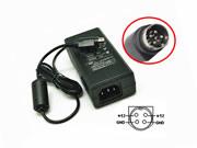 *Brand NEW*Genuine Soy 100-240V~50/60Hz 60W SOY-1200500K1 12v 5A Ac Adapter For Monitor Round with 4 Pins Powe - Click Image to Close