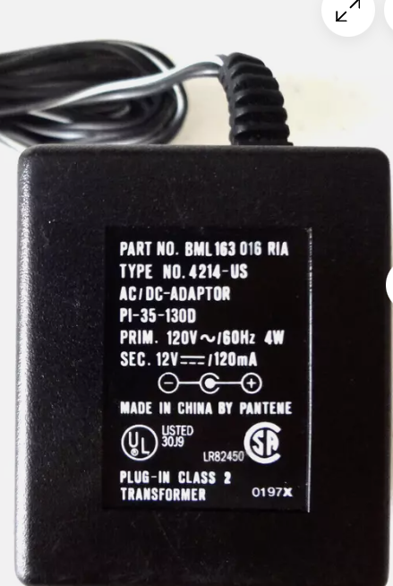 *Brand NEW*Pantene 12V 120mA AC/DC ADAPTER BML163016RIA 4214-US Class 2 Transformer Power Supply